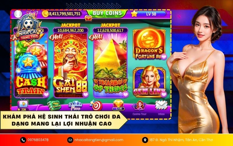 Khám phá hệ sinh thái trò chơi đa dạng mang lại lợi nhuận cao